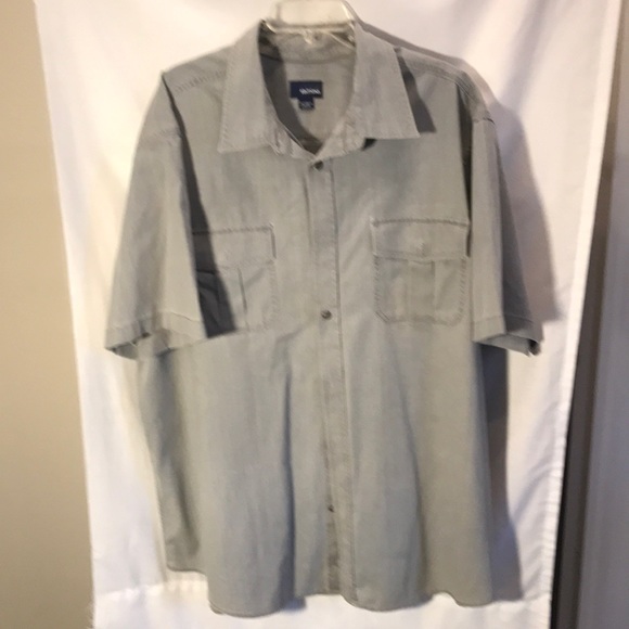 Basic Editions mens size 2XLT light grey shirt - Picture 1 of 3